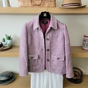 Talbots Pink Tweed Blazer